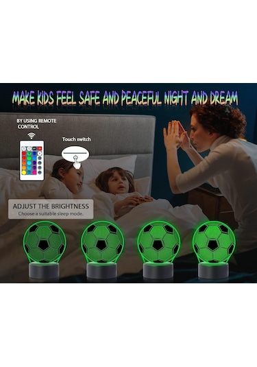 Fc Barcelona Messi Usb 3d Anime Gece Lambası Atmosferik Led Masa Lambası Futbol Severler İçin Noel Hediyeleri Çocuklar İçin Dekoratif Lamba Çok Renkli