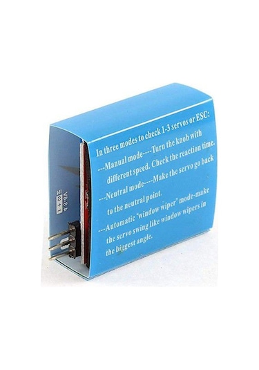 Devredünyası-Servo Motor Hız Kontrol Servo Test Cihazı Esc Tester - 3 Kanal