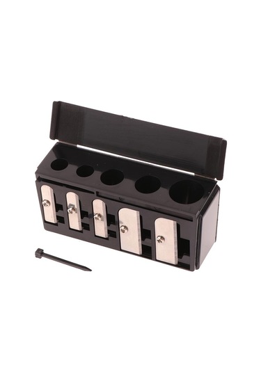 5 Delikli Kalemtıraş Çok Fonksiyonlu Kapaklı Kalemtıraş Eyeliner Dudak Kalemi İçin