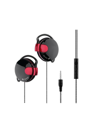 Mufunye 3,5 Mm Kablolu Oyun Kulaklığı Kulak Üstü Spor Kulaklıkları Kulak Kancalı Müzik Kulaklıkları Mikrofon