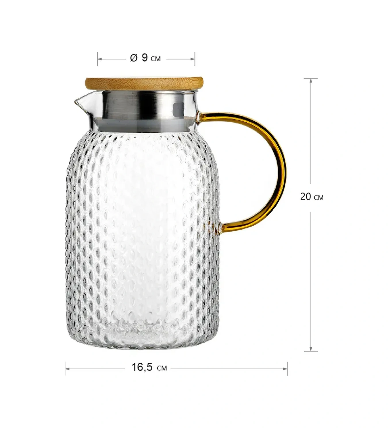 Allbest Cam Sürahi Su Sürahisi, 1200 Ml 331665476