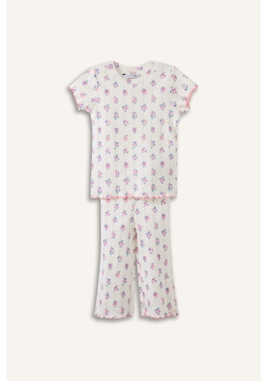 Defacto 2li Pijama Takımı Kız Bebek H5503a526smer233 Ekru-er233