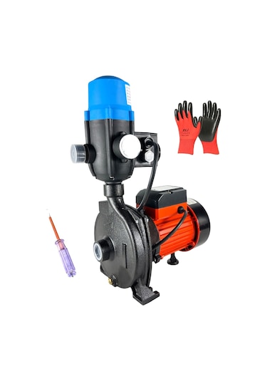 36 M Dik Basar 1.5 Hp - 1 Kw Bakır Sargı Cpm-158 Paket Hidrofor Elektrikli Santrifüj Su Pompası