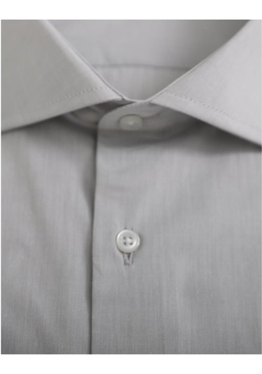 Uki Açık Gri Comfort Fit Uzun Kol Gömlek Açık Gri