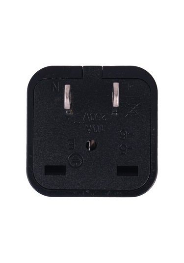 Taşınabilir Evrensel Soket - Abd Fiş Güç Adaptörü Seyahat Şarj Cihazı Siyah