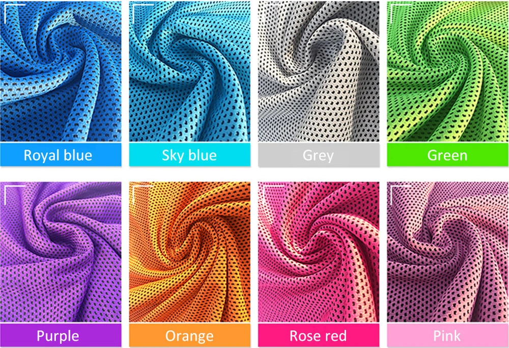 Dianziye Suyla Nemlendirince Soğuyan Spor Havlusu, Bisikletten Tırmanmaya Dış Etkinlikler İçin, Mavi, Poşetli, Yeniden Kullanılabilir, Hafif