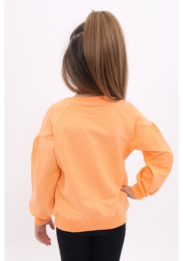 Toontoy Kız Çocuk Sweatshirt Turuncu