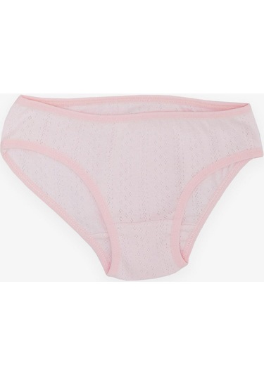 Breeze Kız Çocuk Atlet & Slip Takım Jakarlı 3-11 Yaş, Pembe-pembe Pembe