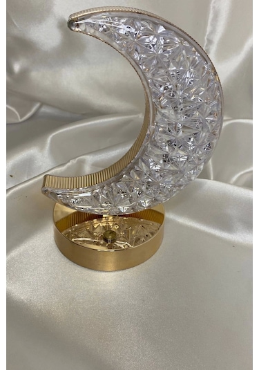 Masa Gece Lambası Led 3 Renk Büyük Boy Hilal Ay