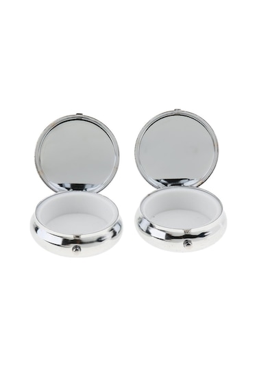 Suntek 2 Parça Vitamini Tıp Tablet Kutusu Hap Saklama Kutuları Diğer