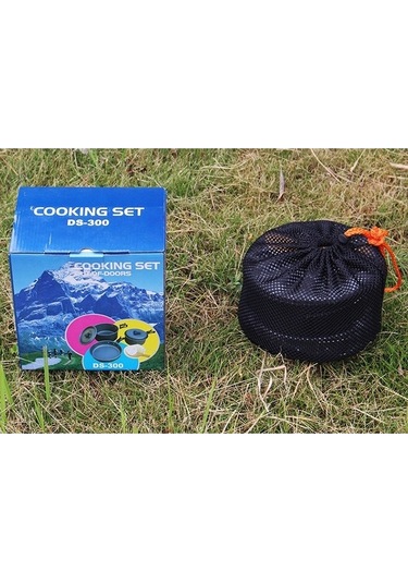 Wondernest Tencere Taşınabilir Seti Piknik Kişilik Kamp Çadırı Halın Ds-300 2-3 Kişilik Pratik Ve Hafif Çok Renkli