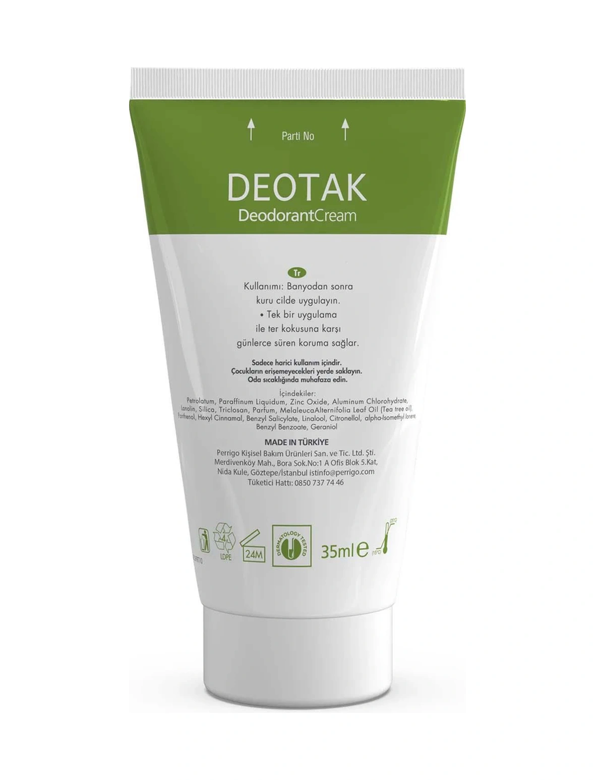 Deotak Plus Ekstra Koruma 7 Güne Kadar Etkili Krem Deodorant 3 x 35 ML