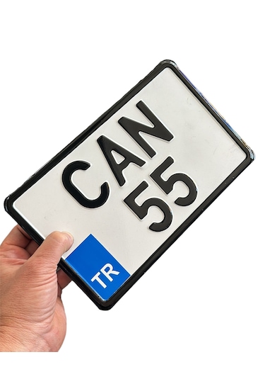 Motor Plakası, Dekor Plaka 15x25 Cm