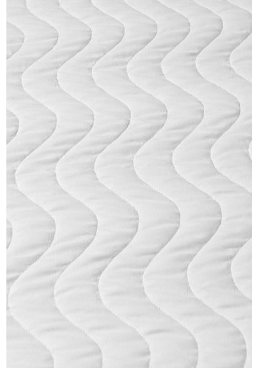 Altın Karma Kapitoneli Sıvı Geçirmez Alez 160x200 Cm Çift Kişilik Köşe Lastikli Beyaz