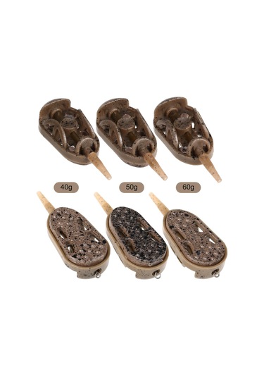 3 Adet Balıkçılık Besleyici Kalıp Hızlı Bırakma Kalıpları Sazan Balıkçılık Yem Tutucu Aracı, Seçenekler 40 & 50 & 60g