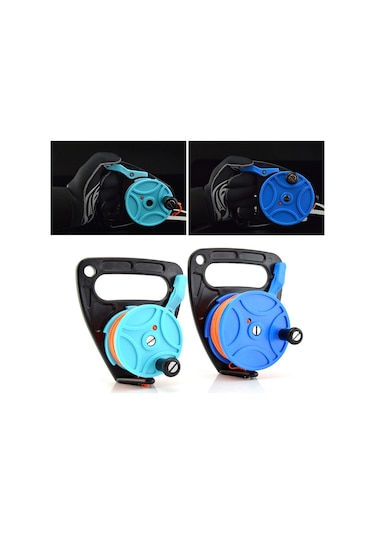 Vkemall 46 Metre Turuncu Dalış Tekerleği - Su Altı İçin Nylon & 43 Pc Malzeme, 1.8mm Çaplı İtme Kordonu Turuncu