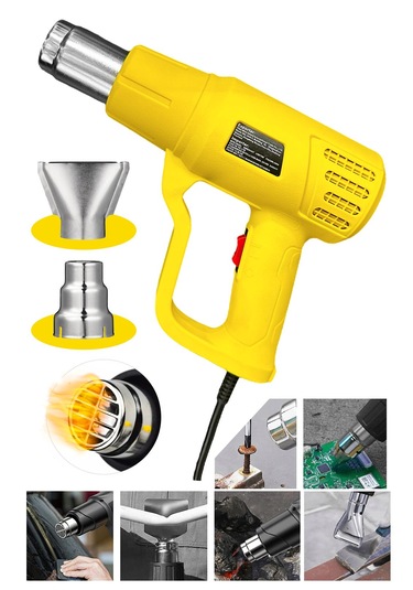 Bakır Sargılı Rezistans 2 Kademeli Sıcak Hava Tabancası