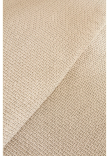 Kaşmir Home Frig %100 Pamuk Çift Kişilik Pike Takımı Bej Bej