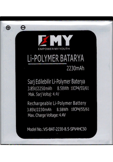 Vestel Venus 5000 Uyumlu Emy Batarya