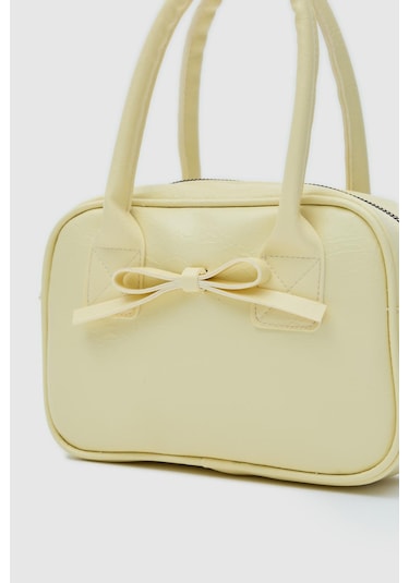 Shule Bags Perfect Kurdele Detaylı El Ve Çapraz Çanta Sarı Sarı