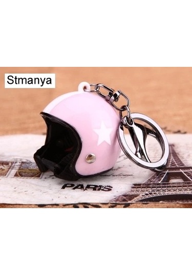 Stmanyayeni Erkekler Motosiklet Kaskı Anahtarlıkları, Parti Hediyesi Ve Aksesuarpembe