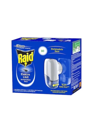 Raid Elektro Likit Isıtıcı + 1 Adet Yedek Şişe 21 ML