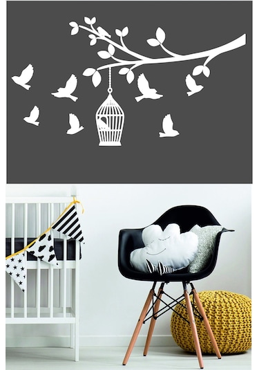 Kuşlar Duvar Sticker 110x60cm7274 Diğer