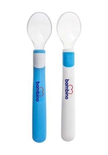 Bambino Silikon Ikili Kaşık  P0406 Mavi