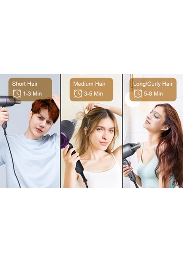 Elektrikli Saç Kurutma Makinesi Katlanır Yüksek Güçlü Ev Tipi Kuaför Sıcak Ve So