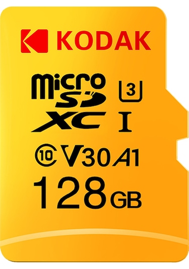 Geeroyoo Kodak 128gb Microsd Hafıza Kartı U3 V30 A1 100mb/s 4k Hd Video Kaydı, Akıllı Cihazlar İçin Dayanıklı