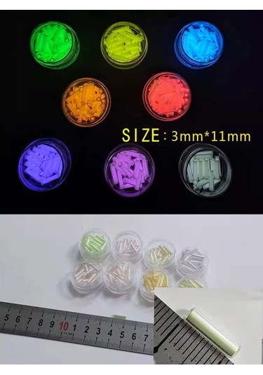 25 Yıllık Parlak Tüp Kendi Kendine Parlak Şişe Edc Kendi Kendine Parlak Işaretçi Pink 2x6mm 1 Piece Set