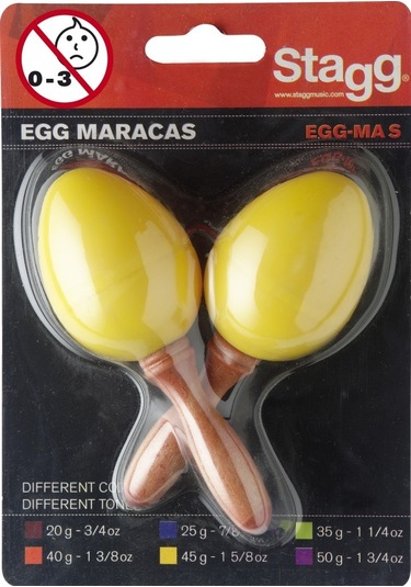 Stagg 2'li Marakas Sarı Renk Egg Ma S/yw