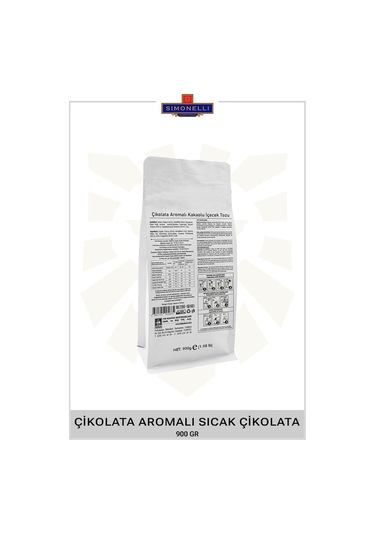 Simonelli Çikolata Aromalı Sıcak Çikolata 900 G