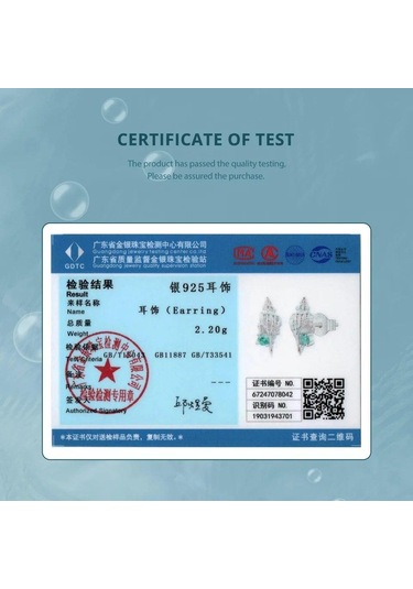 Bamoer 925 Ayar Gümüş Kabuklu Saplama Küpe Kakma Yeşil Zirkonya Hipoalerjenik Küpe Kadınlar İçin Okyanus Serisi Takı