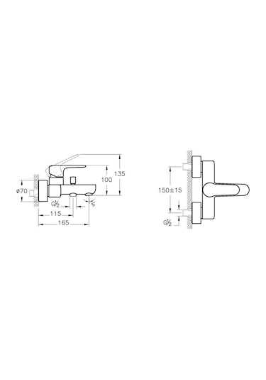 Artema Root Round Banyo Bataryası Mat Siyah A4272536 Siyah