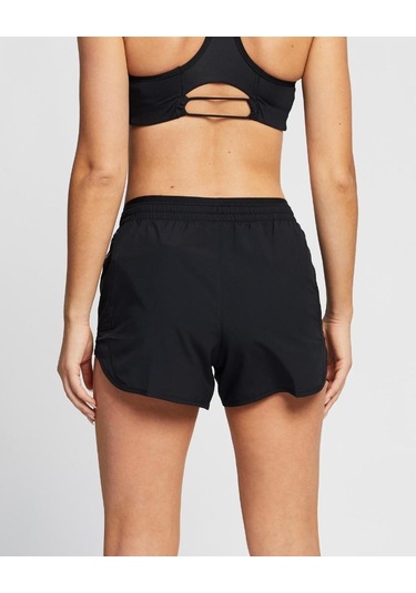 Tempo Luxe 3 Inch Running Shorts Siyah Fermuarlı Cepli Kısa Koşu Şortu Siyah