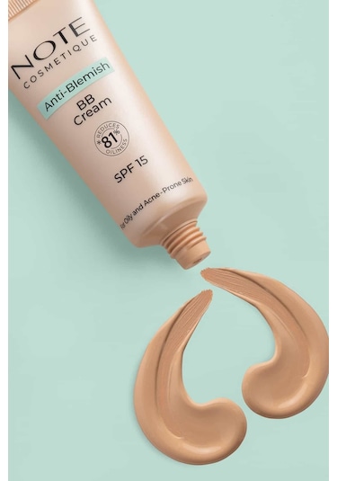 Note Cosmetics Cosmetique Anti-Blemish Akneye Yatkın Ciltler İçin BB Krem SPF15 03