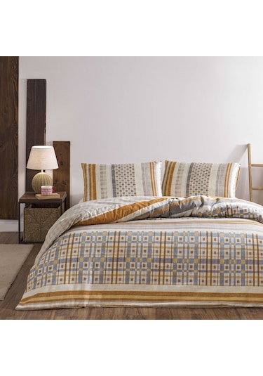 Taç Merald Flanel Çift Kişilik Nevresim Takımı Bej 000001000049794001 Bej