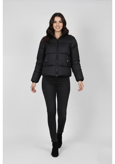 Baglan Kadın Oversize Şişmet Spor Mont M5006 Bgl-st04909 Siyah