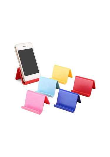 Adet Evrensel Plastik Telefon Tutucu Standı Tabanı Iphone İçin Samsung İçin Xiaomi Akıllı Telefon İçin Şeker Renk Telefon Braketi -