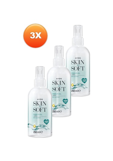 Avon Skin So Soft Kuru Yağ Vücut Spreyi 3 x 250 ML