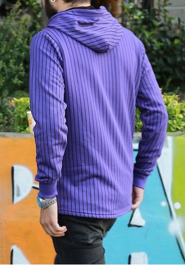 Kapşonlu Sweatshirt Mor 2825