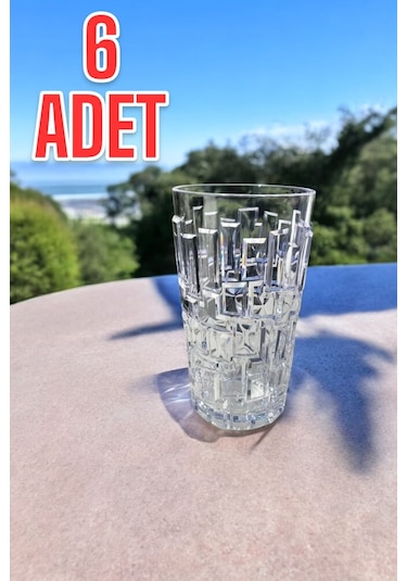 Kırılmaz Meşrubat Bardağı 300 Ml Kokteyl Kadehi 6 Adet Şeffaf