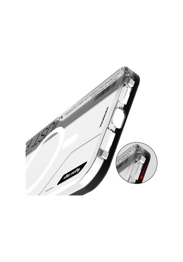 İphone 16 Pro Max Uyumlu Kılıf Magsafe Şarj Özellikli Çıkarılabilir Arka Yüzeyli Youngkit Mecha Gold