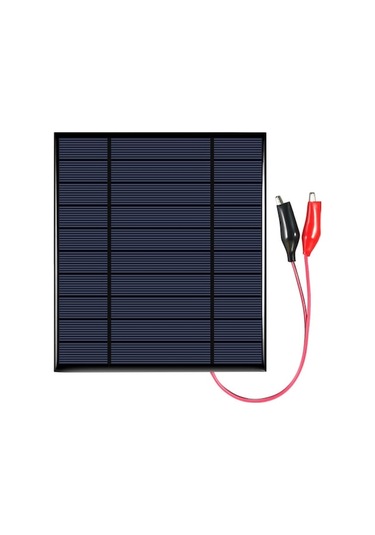 2.5w 5v Polikristalin Silikon Güneş Paneli Timsah Klipsli Güneş Hücresi Dıy Güç Şarj Cihazı İçin