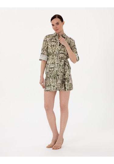 Pierre Cardin Kadın Haki Etek Dokuma 50301233-vr027 Haki