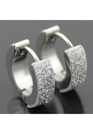 13 Erkek Kadın Moda Punk Gotik Paslanmaz Çelik Halka Saplama Küpe Takı Çok Renkli