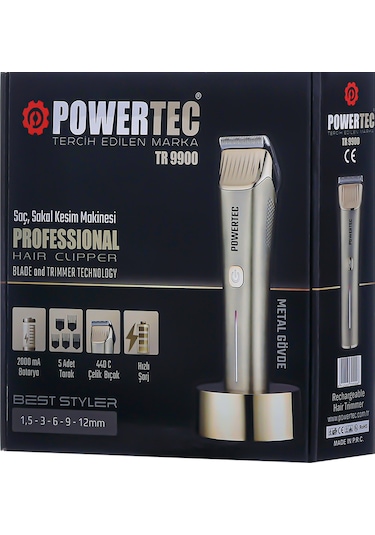 Powertec TR-9900 Saç Sakal Tıraş Makinesi