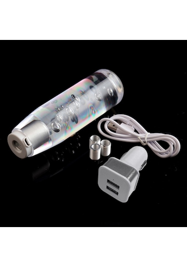 Symbee Araba Led Kristal Vites Kolu 15cm Mavi, Kolay Kurulum, Modern Araç İç Dizaynı, Universal Uyumlu Vites Kolu Mavi