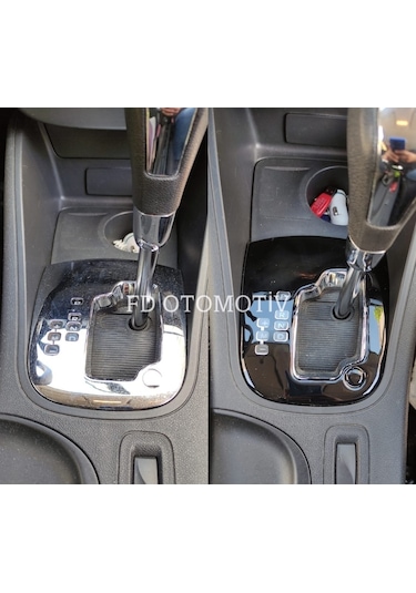 Renault Fluence Otomatik Vites Çerçevesi Kaplama Parlak Siyah